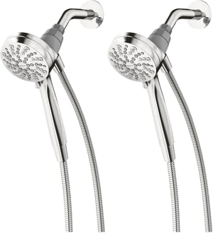 Engage Magnetix Chrome 3.5-Inch Six-Function Detachable Handheld Showerhead with Magnetic Docking System, 26100 (Pack of 2) Engage Magnetix Chrome 3.5-Inch Six-Function Detachable Handheld Showerhead with Magnetic Docking System, 26100 (Pack of 2)