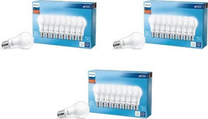 LED 100W A19 24-Pack Basic Soft White (2700K) 1500 Lumen (16.6W = 100W) Frosted Flicker-Free Light Bulbs LED 100W A19 24-Pack Basic Soft White (2700K) 1500 Lumen (16.6W = 100W) Frosted Flicker-Free Light Bulbs