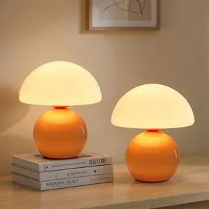 Mushroom Lamp Table Lamp for Bedroom, Portables Cordless Table Lamps Set of 2,Wireless lamp,Bedside Tables Touch for Living Room,Mini Mushroom 5200mAh Battery Operated Lamps Modern Orange Mushroom Lamp Table Lamp for Bedroom, Portables Cordless Table Lamps Set of 2,Wireless lamp,Bedside Tables Touch for Living Room,Mini Mushroom 5200mAh Battery Operated Lamps Modern Orange