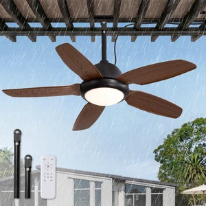 42 Inch Waterproof Outdoor Ceiling Fan with Light for patio,Brown 42 Inch Waterproof Outdoor Ceiling Fan with Light for patio,Brown