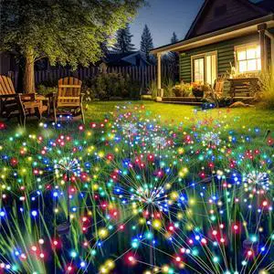 8 Pack Solar Firework Lights Outdoor, Garden Decor, Multicolored 120 LEDs, Fairy Design, Waterproof, Garden Decor, Solar Powered for Yard, Pathway, Flowerbed, Planter, Balcony, Gifts for Mom 8 Pack Solar Firework Lights Outdoor, Garden Decor, Multicolored 120 LEDs, Fairy Design, Waterproof, Garden Decor, Solar Powered for Yard, Pathway, Flowerbed, Planter, Balcony, Gifts for Mom