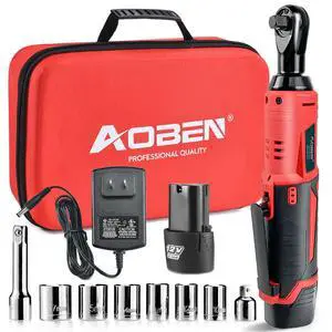 3/8" 12V Power Electric Ratchet Wrench Set with 1 2000mAh Lithium-Ion Battery And Charger 3/8" 12V Power Electric Ratchet Wrench Set with 1 2000mAh Lithium-Ion Battery And Charger