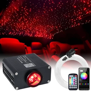 16W Car Home Starlight Headliner Kit, Twinkle & Sound Activate RGBW Fiber Optic Lights with APP & Remote Control, Star Lights for Ceiling Decoration, 550 pcs 9.8ft 16W Car Home Starlight Headliner Kit, Twinkle & Sound Activate RGBW Fiber Optic Lights with APP & Remote Control, Star Lights for Ceiling Decoration, 550 pcs 9.8ft