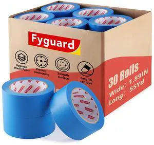 30 Rolls Blue Painters Tape 2 Inch Wide Bulk Masking Tape for Wall Painting 30 Rolls Blue Painters Tape 2 Inch Wide Bulk Masking Tape for Wall Painting