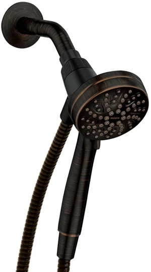 Engage Magnetix Mediterranean Bronze 3.5-Inch Six-Function Detachable Handheld Showerhead with Magnetic Docking System, 26100BRB Engage Magnetix Mediterranean Bronze 3.5-Inch Six-Function Detachable Handheld Showerhead with Magnetic Docking System, 26100BRB
