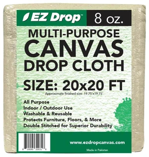 Painter's Large Canvas Fabric Drop Cloth for Painting (20 ft. x 20 ft.) Painter's Large Canvas Fabric Drop Cloth for Painting (20 ft. x 20 ft.)