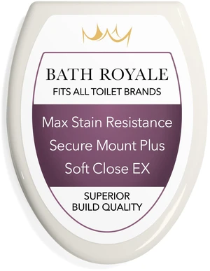 Elongated Toilet Seat BR501-01 Quiet Close, Stain-Resistant and Easy to Keep Clean, Heavy Duty, Fits All Toilet Brands, Executive Series -Biscuit/Linen Elongated Toilet Seat BR501-01 Quiet Close, Stain-Resistant and Easy to Keep Clean, Heavy Duty, Fits All Toilet Brands, Executive Series -Biscuit/Linen