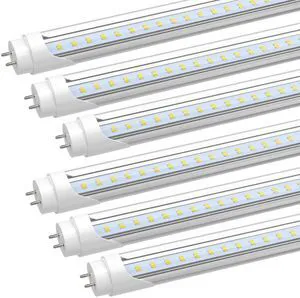 4FT LED T8 Type A+B Tube Lights, 28W(75W Equivalent), 4060LM, 6500K Single or Double End Powered, Plug and Play or Ballast Bypass, 4 Foot T10 T12 Fluorescent Bulbs Replacement, Clear(6-Pack) 4FT LED T8 Type A+B Tube Lights, 28W(75W Equivalent), 4060LM, 6500K Single or Double End Powered, Plug and Play or Ballast Bypass, 4 Foot T10 T12 Fluorescent Bulbs Replacement, Clear(6-Pack)