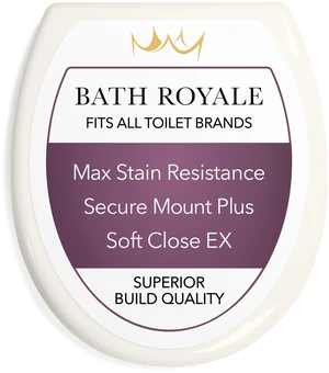 Round Toilet Seat Replacement with Cover BR500-01 Slow Close, Heavy Duty Sturdy, Stain-Resistant, No Jiggle and Easy to Clean, Fits All Toilet Brands, Executive Series - Biscuit/Linen Round Toilet Seat Replacement with Cover BR500-01 Slow Close, Heavy Duty Sturdy, Stain-Resistant, No Jiggle and Easy to Clean, Fits All Toilet Brands, Executive Series - Biscuit/Linen