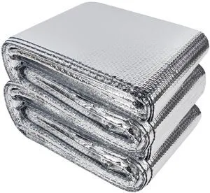 Window Insulation Roll 48IN x 50FT Reflective Heat Shield Bubble Film Double-Sided Aluminum Foil Insulation Weatherproof Garage Door Cover for Windows RV Basement Winter Summer Window Insulation Roll 48IN x 50FT Reflective Heat Shield Bubble Film Double-Sided Aluminum Foil Insulation Weatherproof Garage Door Cover for Windows RV Basement Winter Summer