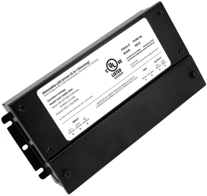 24V 60W Dimmable LED Driver Smooth Flicker Free Dimming TRIAC, 0-10V, Phase Cut, & 10V PWM Compatible with Lutron and Leviton Dimmer Switches, UL Listed, Class 2, 100-277V AC 2.5A DC 24V 60W Dimmable LED Driver Smooth Flicker Free Dimming TRIAC, 0-10V, Phase Cut, & 10V PWM Compatible with Lutron and Leviton Dimmer Switches, UL Listed, Class 2, 100-277V AC 2.5A DC
