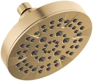 5-Setting Champagne Bronze Shower Head with High Pressure Spray, 6 Inch Round Shower Head, Showerheads, 1.75 GPM Flow Rate, Champagne Bronze 52535-CZ 5-Setting Champagne Bronze Shower Head with High Pressure Spray, 6 Inch Round Shower Head, Showerheads, 1.75 GPM Flow Rate, Champagne Bronze 52535-CZ