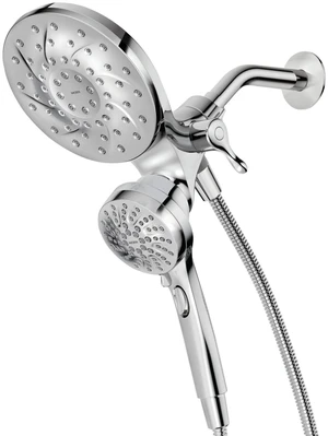 26009 Engage Magnetix Chrome 2-in-1 Rain Shower Head & Handshower Magnetix docking, 2-in-1 design, rainshower and handshower combo, multiple spray settings, chrome finish 26009 Engage Magnetix Chrome 2-in-1 Rain Shower Head & Handshower Magnetix docking, 2-in-1 design, rainshower and handshower combo, multiple spray settings, chrome finish