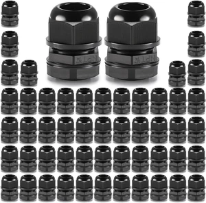 50pcs 3/4" NPT Cable Gland Waterproof IP68 Nylon Cable Pass Through Cord Grip Connector Strain Relief Wire Grommet 50pcs 3/4" NPT Cable Gland Waterproof IP68 Nylon Cable Pass Through Cord Grip Connector Strain Relief Wire Grommet