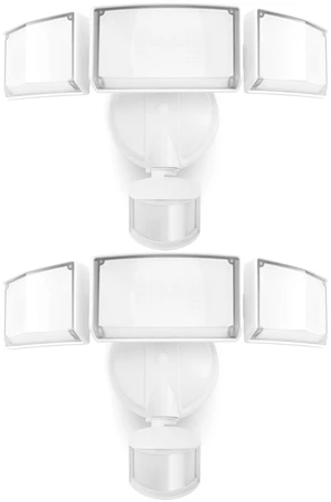2 Pack 72W 7500LM LED Security Lights Motion Sensor Light Outdoor, 5000K Daylight, IP65 Waterproof, Dusk to Dawn, 3-Head Motion Detected Flood Light for Garage, Yard, Porch(White) 2 Pack 72W 7500LM LED Security Lights Motion Sensor Light Outdoor, 5000K Daylight, IP65 Waterproof, Dusk to Dawn, 3-Head Motion Detected Flood Light for Garage, Yard, Porch(White)