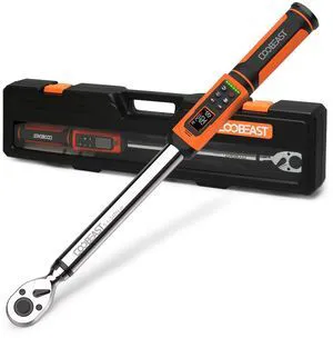 1/2 Drive Digital Torque Wrench(3.76-250.8 Ft.lbs./5.1-340Nm) Preset Value Torque Wrench with ±2% accuracy, Buzzer and LED Flash Five Units of Measure for Motorcycle, Auto Repair 1/2 Drive Digital Torque Wrench(3.76-250.8 Ft.lbs./5.1-340Nm) Preset Value Torque Wrench with ±2% accuracy, Buzzer and LED Flash Five Units of Measure for Motorcycle, Auto Repair