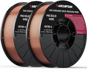 MIG Welding Wire ER70S-6.030" 10LB x 2 Smooth Wire Feeding, Stable Arc, Low Spatter & Clean Weld Beads for Mild Steel Fabrication MIG Welding Wire ER70S-6.030" 10LB x 2 Smooth Wire Feeding, Stable Arc, Low Spatter & Clean Weld Beads for Mild Steel Fabrication