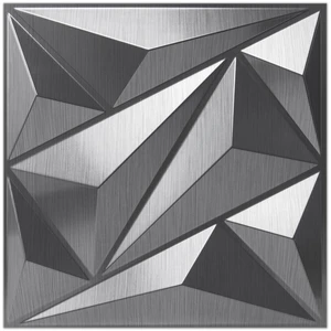 33 Pack 3D Wall Panel Diamond for Interior Wall Décor, PVC Textured Wall Panels, 12''x12'' Cover 32.Sq.Ft. Silver 33 Pack 3D Wall Panel Diamond for Interior Wall Décor, PVC Textured Wall Panels, 12''x12'' Cover 32.Sq.Ft. Silver