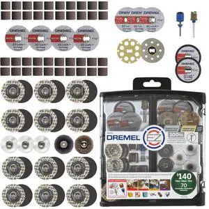 EZ725 70-Piece EZ Lock Rotary Tool Accessory Kit EZ Lock and EZ Drums for Fast Accessory Changes, Storage Case, Includes Cutting, Sanding, Carving, Polishing Accessories EZ725 70-Piece EZ Lock Rotary Tool Accessory Kit EZ Lock and EZ Drums for Fast Accessory Changes, Storage Case, Includes Cutting, Sanding, Carving, Polishing Accessories