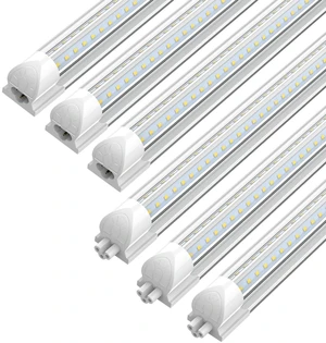 (6-Pack) LED Shop Lights 2FT, V-Shaped Linkable 22W 3300LM 5000K Under Cabinet Lighting, T8 Tube Light Fixtures, Shop Light for Workbench, Kitchen, Workshop, Plug and Play, ETL Listed (6-Pack) LED Shop Lights 2FT, V-Shaped Linkable 22W 3300LM 5000K Under Cabinet Lighting, T8 Tube Light Fixtures, Shop Light for Workbench, Kitchen, Workshop, Plug and Play, ETL Listed