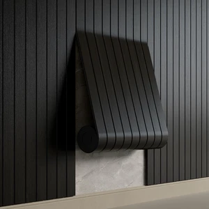 Peel and Stick PVC Slat Wall Panel 236"x15.75" Self-Adhesive Thick Faux Black Wood Grain Wallpaper Panel 3D Soundproof Wall Panels for Walls & Ceilings Peel and Stick PVC Slat Wall Panel 236"x15.75" Self-Adhesive Thick Faux Black Wood Grain Wallpaper Panel 3D Soundproof Wall Panels for Walls & Ceilings