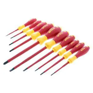 32093 10 Piece Insulated SoftFinish Screwdriver Set 1000V VDE certified, SoftFinish cushion grip, precision machined tips, tested to 10,000 volts, Germany - Phillips Head Screwdrivers 32093 10 Piece Insulated SoftFinish Screwdriver Set 1000V VDE certified, SoftFinish cushion grip, precision machined tips, tested to 10,000 volts, Germany - Phillips Head Screwdrivers