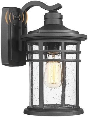 Dusk to Dawn Outdoor Porch Wall Light,Outside Wall Mounted Light Seeded Glass Exterior Waterproof Lantern 14.57inch Large Modern Wall Sconce Lighting for House Front Door Garage Dusk to Dawn Outdoor Porch Wall Light,Outside Wall Mounted Light Seeded Glass Exterior Waterproof Lantern 14.57inch Large Modern Wall Sconce Lighting for House Front Door Garage