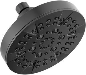6-Setting Matte Black Shower Head with High Pressure Spray, 6 Inch Round Shower Head, Showerheads, 1.75 GPM Flow Rate, Matte Black 52535-BL 6-Setting Matte Black Shower Head with High Pressure Spray, 6 Inch Round Shower Head, Showerheads, 1.75 GPM Flow Rate, Matte Black 52535-BL