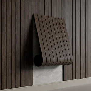 Peel and Stick PVC Slat Wall Panel 236"x15.75" Self-Adhesive Thick Faux Smoked Wood Grain Wallpaper Panel 3D Soundproof Wall Panels for Walls & Ceilings Peel and Stick PVC Slat Wall Panel 236"x15.75" Self-Adhesive Thick Faux Smoked Wood Grain Wallpaper Panel 3D Soundproof Wall Panels for Walls & Ceilings