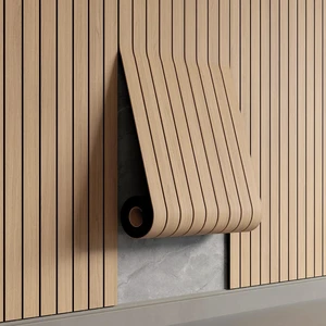 Peel and Stick PVC Slat Wall Panel 236"x15.75" Self-Adhesive Thick Faux Oak Wood Grain Wallpaper Panel 3D Soundproof Wall Panels for Walls & Ceilings Peel and Stick PVC Slat Wall Panel 236"x15.75" Self-Adhesive Thick Faux Oak Wood Grain Wallpaper Panel 3D Soundproof Wall Panels for Walls & Ceilings