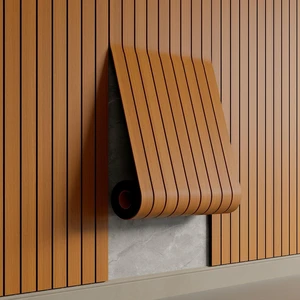 Peel and Stick PVC Slat Wall Panel 236"x15.75" Self-Adhesive Thick Faux Walnut Wood Grain Wallpaper Panel 3D Soundproof Wall Panels for Walls & Ceilings Peel and Stick PVC Slat Wall Panel 236"x15.75" Self-Adhesive Thick Faux Walnut Wood Grain Wallpaper Panel 3D Soundproof Wall Panels for Walls & Ceilings