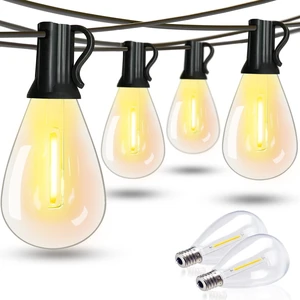 300FT Outdoor String Lights,120+2 Led Waterproof Shatterproof Edison Bulbs S11 Hanging Outside Patio Lights for Porch Deck Garden Backyard Balcony Wedding Party Lighting Decor 300FT Outdoor String Lights,120+2 Led Waterproof Shatterproof Edison Bulbs S11 Hanging Outside Patio Lights for Porch Deck Garden Backyard Balcony Wedding Party Lighting Decor