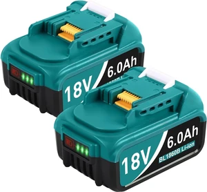 2Pack 18-Volt Replace for Makita 18V Battery BL1860B, Replacement Batteries Compatible with Makita BL1860 BL1820 1830B 1840B 1850B, Fit with Original makita 18V Battery Chargers 2Pack 18-Volt Replace for Makita 18V Battery BL1860B, Replacement Batteries Compatible with Makita BL1860 BL1820 1830B 1840B 1850B, Fit with Original makita 18V Battery Chargers