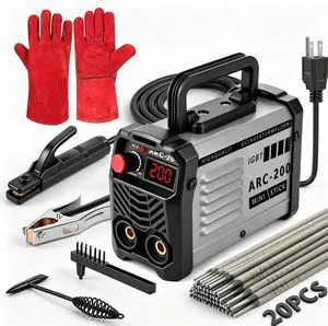 200Amp 20PCS Rods Stick Welder, Super MINI Portable Welding Machine IGBT Inverter Welder Machine 110V with Hot Start/Arc Force/Anti-Stick, ARC Welder for 1/16"-1/8" Rod, Beginner & Home DIY 200Amp 20PCS Rods Stick Welder, Super MINI Portable Welding Machine IGBT Inverter Welder Machine 110V with Hot Start/Arc Force/Anti-Stick, ARC Welder for 1/16"-1/8" Rod, Beginner & Home DIY