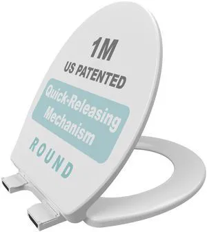 Family Toilet Seat, Patented Slow Close & Quick Releasing Technology, Anti-Wiggling, Easy to Install and Clean, Standard Round with Adult Seat Only (1 Piece) Family Toilet Seat, Patented Slow Close & Quick Releasing Technology, Anti-Wiggling, Easy to Install and Clean, Standard Round with Adult Seat Only (1 Piece)