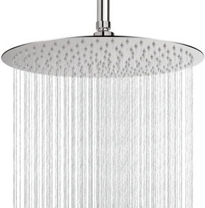 Rain Shower Head, Ultra-Thin Design-Pressure Boosting, Awesome Some Experience, High Flow Stainless Steel Rainfall Head (16 Inch, Brushed Nickel) Rain Shower Head, Ultra-Thin Design-Pressure Boosting, Awesome Some Experience, High Flow Stainless Steel Rainfall Head (16 Inch, Brushed Nickel)
