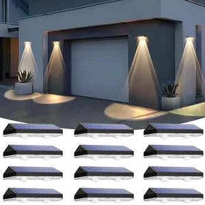 Solar Fence Lights Outdoor, IP65 Waterproof LED, 3 Mode, 12H, Black,12PK 2700K/4000K/6000K 3 color temperatures, Fence Lights Solar Powered for Outside, Backyard/Step/Patio/Deck Fence/Stair Railings Solar Fence Lights Outdoor, IP65 Waterproof LED, 3 Mode, 12H, Black,12PK 2700K/4000K/6000K 3 color temperatures, Fence Lights Solar Powered for Outside, Backyard/Step/Patio/Deck Fence/Stair Railings