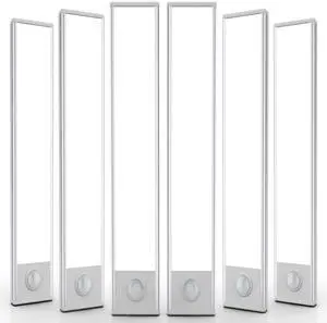 16 inch Under Cabinet Lighting, 6 Pack Motion Sensor Light Indoor Rechargeable Magnetic Closet Lights Battery Operated, Under Counter Lights for Kitchen, Wardrobe, Hallway, Stairs White Light 16 inch Under Cabinet Lighting, 6 Pack Motion Sensor Light Indoor Rechargeable Magnetic Closet Lights Battery Operated, Under Counter Lights for Kitchen, Wardrobe, Hallway, Stairs White Light