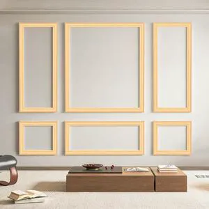 Pre-Cut Wall Molding Set of 6 pcs, 3 Top 3 Bottom, Oak Ready-to-Assemble Wainscoting Panel, High-Impact, Precision Pre-Cut, DIY-Friendly, Ideal for Indoor Wall Decor, Accent Walls Pre-Cut Wall Molding Set of 6 pcs, 3 Top 3 Bottom, Oak Ready-to-Assemble Wainscoting Panel, High-Impact, Precision Pre-Cut, DIY-Friendly, Ideal for Indoor Wall Decor, Accent Walls