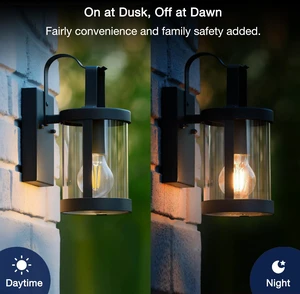 Dusk to Dawn Outdoor Sensor A19 LED Edison Bulbs,8W (100W Eqv.), 1400LM,Vintage Filament E26 Base, Auto On/Off Photocell Automatic for Energy-Efficient Outdoor Lighting, 2700K Soft White, 4 Pack Dusk to Dawn Outdoor Sensor A19 LED Edison Bulbs,8W (100W Eqv.), 1400LM,Vintage Filament E26 Base, Auto On/Off Photocell Automatic for Energy-Efficient Outdoor Lighting, 2700K Soft White, 4 Pack