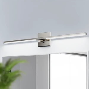 32" Brushed Nickel Modern Bathroom Vanity Lights, Built-in Dimmer, 5CCT 360° Rotatable Light Bar, Dimmable, Hardwired Installation, CRI 85+, Moisture-Proof, Anti-Rust, 120V 18W 1450LM, ETL & FCC 32" Brushed Nickel Modern Bathroom Vanity Lights, Built-in Dimmer, 5CCT 360° Rotatable Light Bar, Dimmable, Hardwired Installation, CRI 85+, Moisture-Proof, Anti-Rust, 120V 18W 1450LM, ETL & FCC