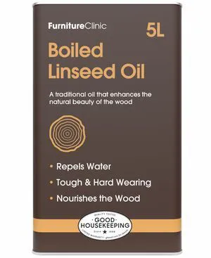 Boiled Linseed Oil for Wood 5L / 169 Fl Oz - Premium Oil to Enhance, Seal & Protect the Natural Beauty of Oak, Pine & Other Wood with a Glossy Finish Boiled Linseed Oil for Wood 5L / 169 Fl Oz - Premium Oil to Enhance, Seal & Protect the Natural Beauty of Oak, Pine & Other Wood with a Glossy Finish