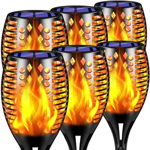 Flickering Flame Solar Torch Lights Outdoor, 43" Tall, 6 Pack Realistic Flame Effect, Charges in 6-8 Hours, 10-12-Hour Runtime, IP65 Waterproof, Auto On/Off for Yard, Patio and Garden Flickering Flame Solar Torch Lights Outdoor, 43" Tall, 6 Pack Realistic Flame Effect, Charges in 6-8 Hours, 10-12-Hour Runtime, IP65 Waterproof, Auto On/Off for Yard, Patio and Garden