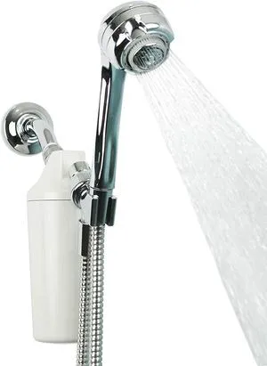 Shower Filter | Chrome Handheld Wand 3-Setting Head | AQ-4105CHR-E Dermatologist-Recommended | Soften Skin & Hair | Coconut Shell Carbon | KDF Media | 3 Shower Head Settings | 10K Gal Shower Filter | Chrome Handheld Wand 3-Setting Head | AQ-4105CHR-E Dermatologist-Recommended | Soften Skin & Hair | Coconut Shell Carbon | KDF Media | 3 Shower Head Settings | 10K Gal
