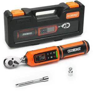 3/8 Drive Digital Torque Wrench,Preset Value(0.66-44.29 Ft-lbs./0.9-60Nm) Buzzer and LED Alert,±2% High Accuracy,72-Tooth, Quick Release,Reversible,Large Screen,for Bike Motorcycle,Gift for Men,DIY 3/8 Drive Digital Torque Wrench,Preset Value(0.66-44.29 Ft-lbs./0.9-60Nm) Buzzer and LED Alert,±2% High Accuracy,72-Tooth, Quick Release,Reversible,Large Screen,for Bike Motorcycle,Gift for Men,DIY