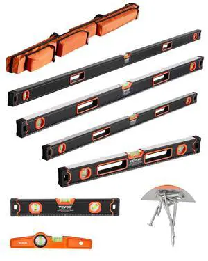 6-Piece Torpedo Level, 78/48/32/24/16/10 Inch All Magnetic Levels Set, Bubble Vials Ruler for 45/90/180 Degree, Aluminum Alloy Magnetic Box Leveler Tool, Shock-Resistance, SAE and Metric Scale 6-Piece Torpedo Level, 78/48/32/24/16/10 Inch All Magnetic Levels Set, Bubble Vials Ruler for 45/90/180 Degree, Aluminum Alloy Magnetic Box Leveler Tool, Shock-Resistance, SAE and Metric Scale