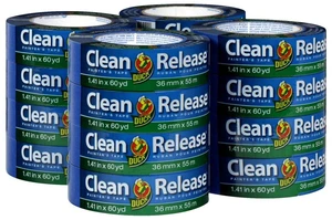 Clean Release Blue Painters Tape, Masking Tape for Paint Projects, 1.5 in (1.41 in x 60 yd) 16-Pack, 284373 Clean Release Blue Painters Tape, Masking Tape for Paint Projects, 1.5 in (1.41 in x 60 yd) 16-Pack, 284373