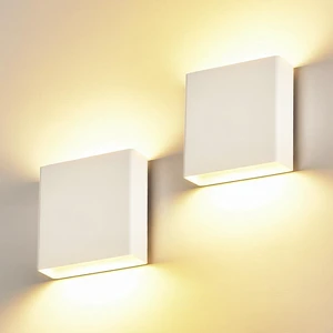 2 Pack Indoor Outdoor White Up and Down LED Wall Light, Modern Bedroom/Porch Wall Lamp, IP65 Waterproof, 5%-100% Dimmable 18W 1620lm, 5CCT (2700K-5000K), CRI90+, 120V-277V 2 Pack Indoor Outdoor White Up and Down LED Wall Light, Modern Bedroom/Porch Wall Lamp, IP65 Waterproof, 5%-100% Dimmable 18W 1620lm, 5CCT (2700K-5000K), CRI90+, 120V-277V