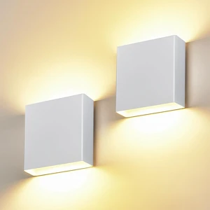 2 Pack Bright Silver Up and Down LED Wall Sconce, IP65 Waterproof Indoor Outdoor Wall Lamp, 18W 1620lm 5%-100% Dimmable, 5CCT 2700K-5000K, CRI90+, 120V-277V Modern Lighting for Bedroom Porch 2 Pack Bright Silver Up and Down LED Wall Sconce, IP65 Waterproof Indoor Outdoor Wall Lamp, 18W 1620lm 5%-100% Dimmable, 5CCT 2700K-5000K, CRI90+, 120V-277V Modern Lighting for Bedroom Porch