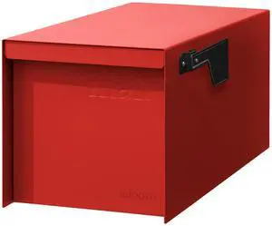 Post Mount Outdoor Mailboxes - Large Decorative Mailbox for Letters and Packages - Weatherproof Construction - Durable Steel - Magnetic Closure - 9.5 H x 9.5 W x 20.75 D - Red Post Mount Outdoor Mailboxes - Large Decorative Mailbox for Letters and Packages - Weatherproof Construction - Durable Steel - Magnetic Closure - 9.5 H x 9.5 W x 20.75 D - Red